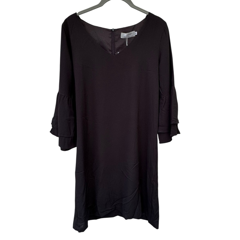 Belongsci Black Ruffle Sleeve Dress size Small - Picture 5 of 10